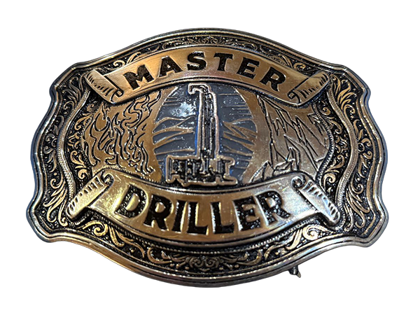 The RIGLIFE Master Driller belt buckle