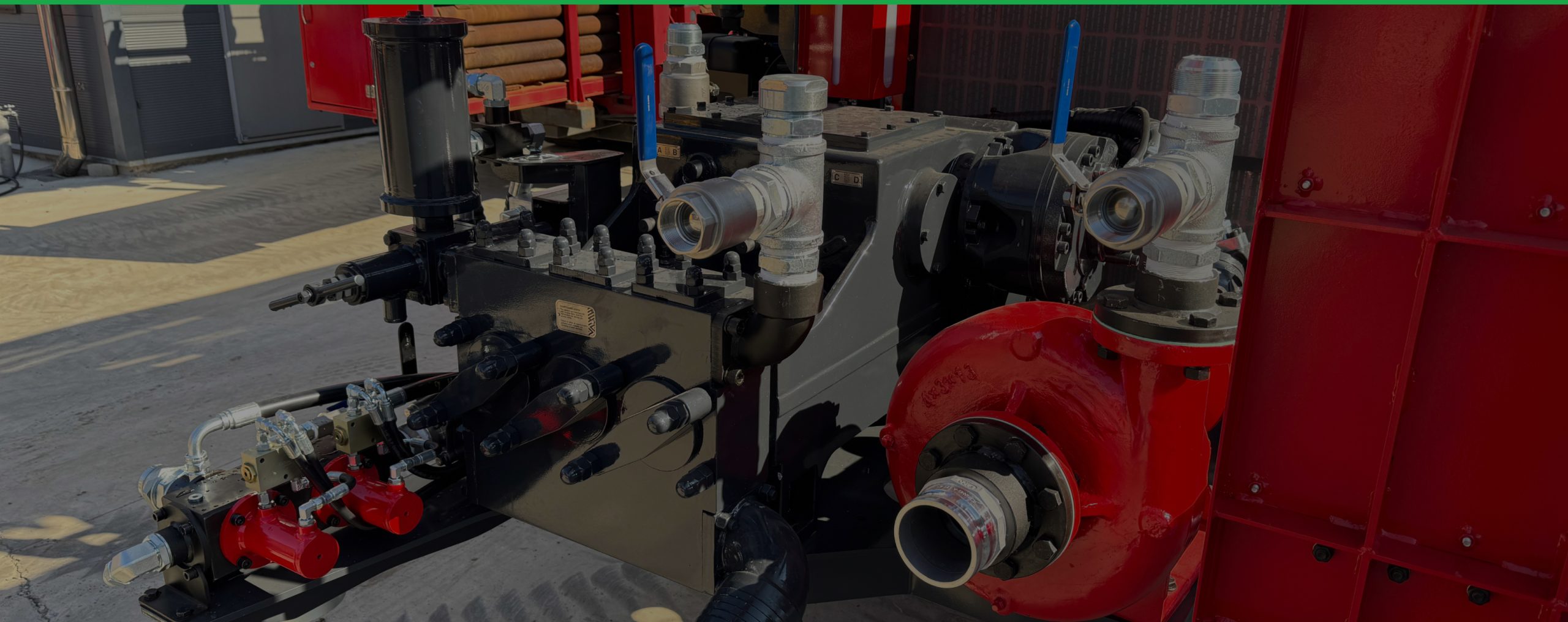 A GTD desco loop reeler in use on a geothermal site