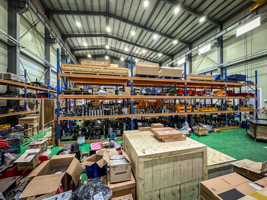 Drill rig spares held in stock
