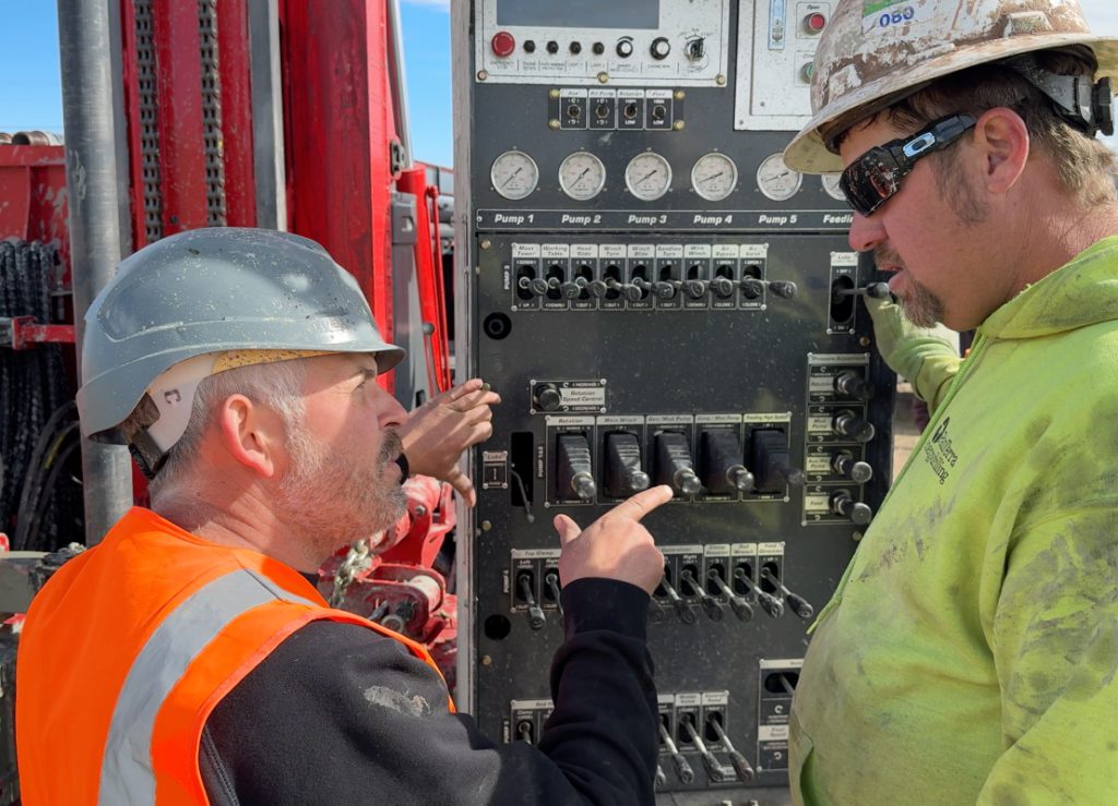 A GT35 drill rig on site