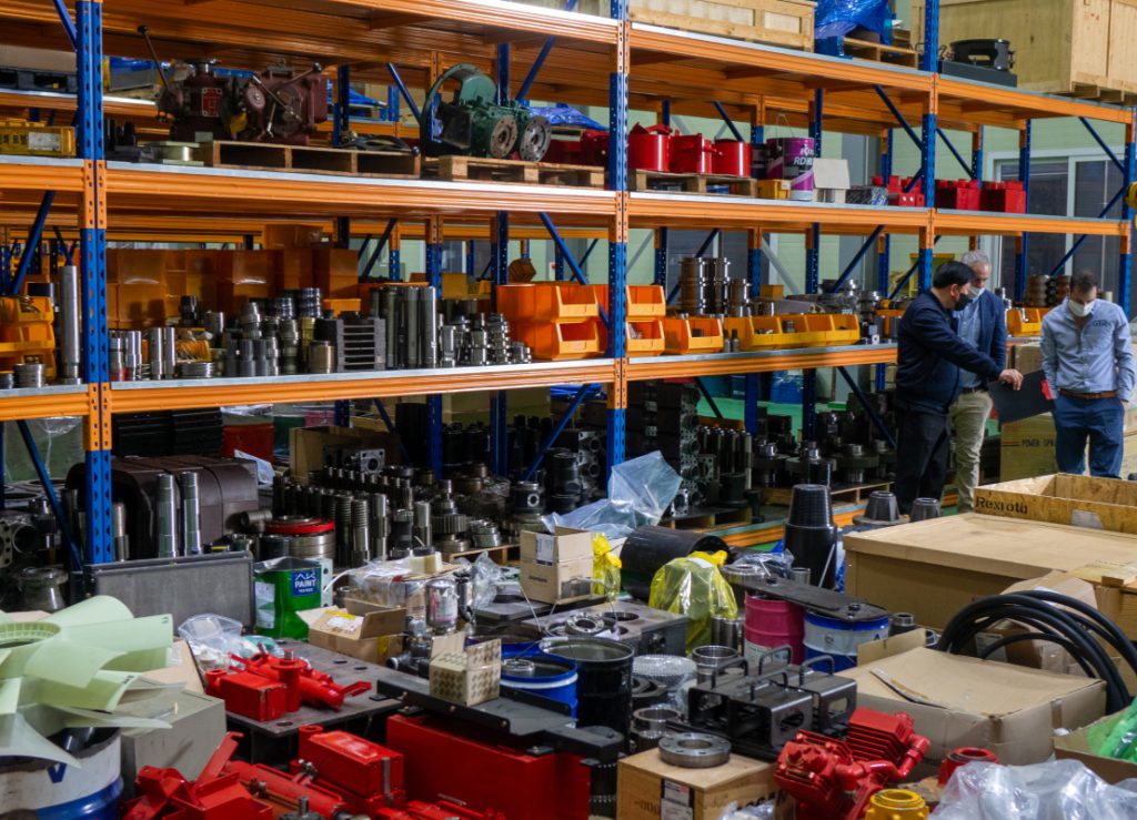Drill rig parts ready for commissioning