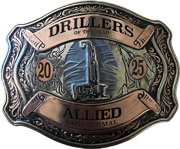 Allied Drillers of the Year belt buckle