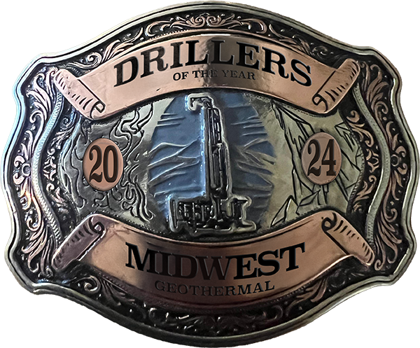 Midwest Drillers of the Year belt buckle