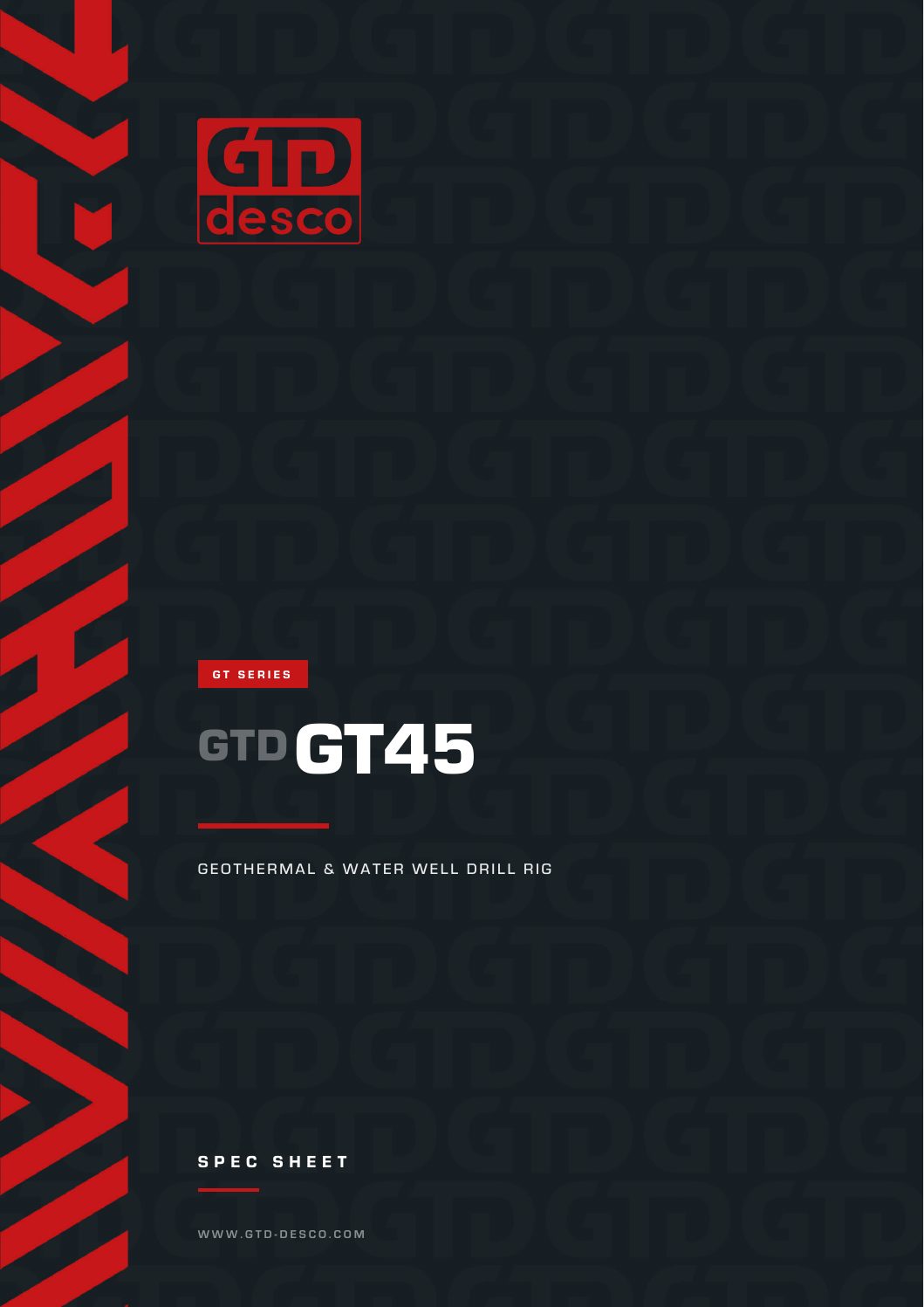 GT45 spec sheet, first page