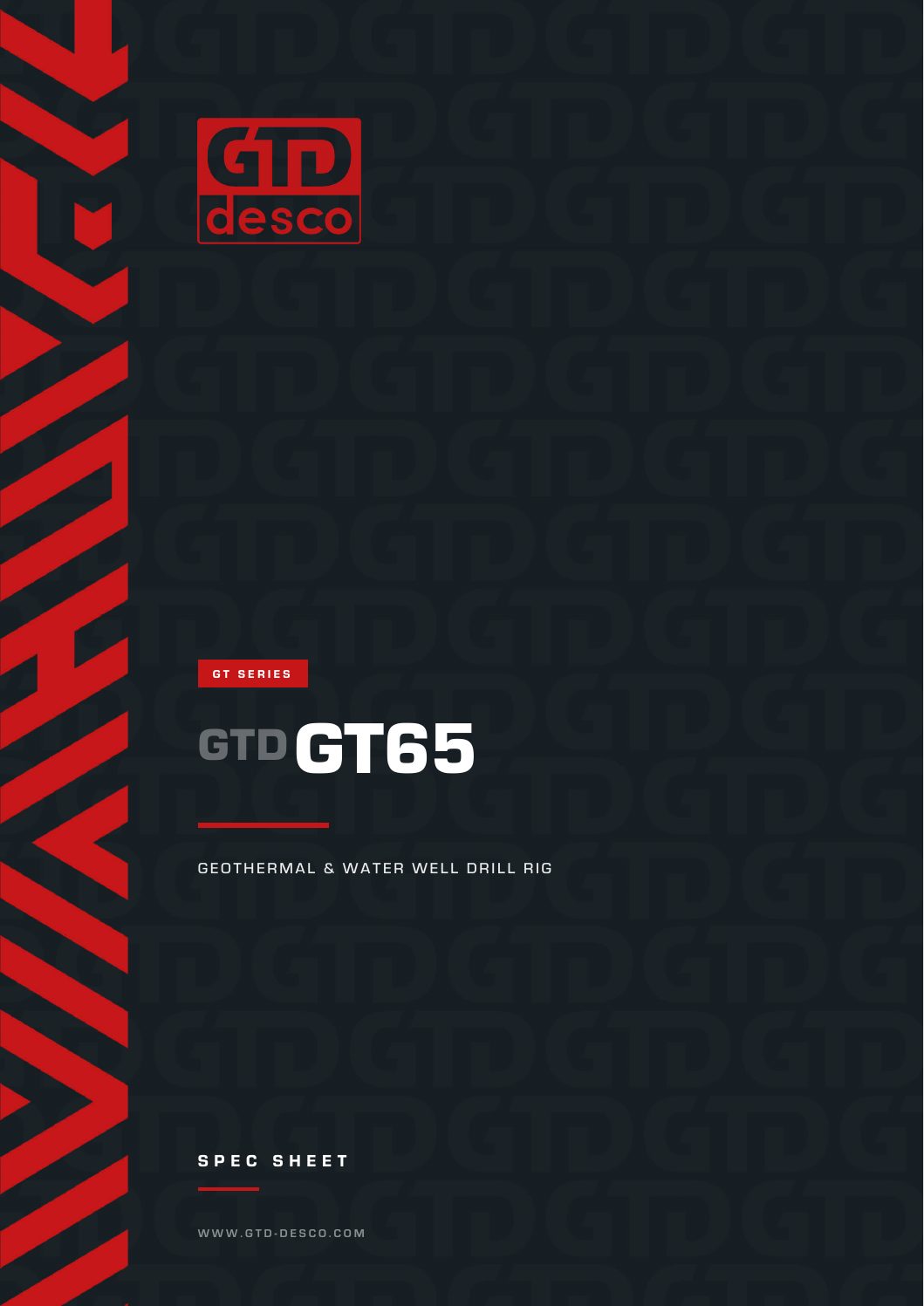 GT65 spec sheet, first page