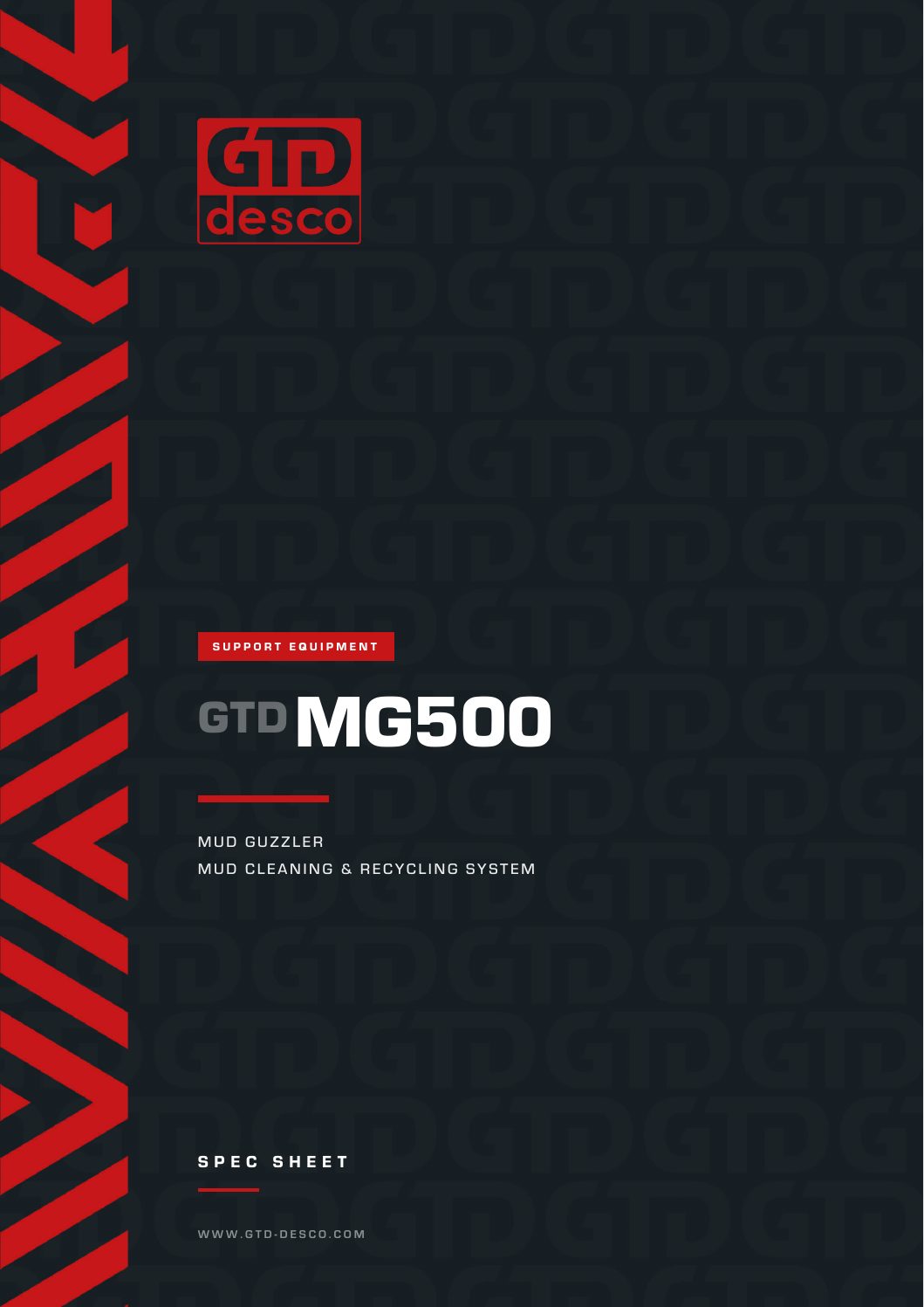 MG500 spec sheet, first page