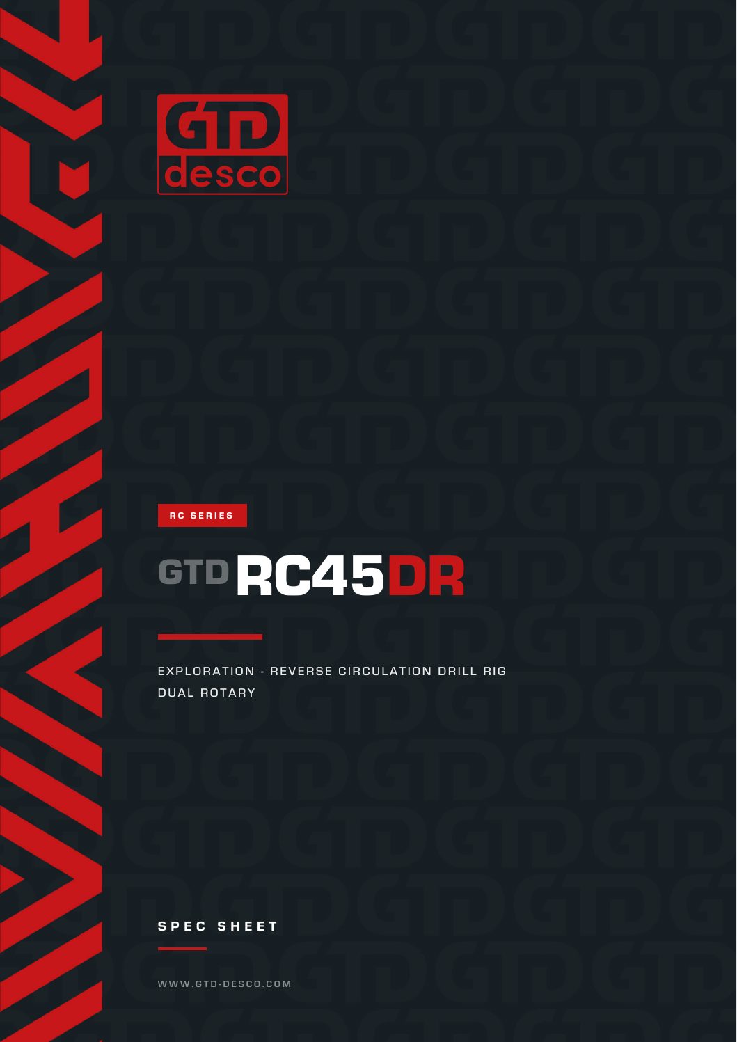 RC45DR spec sheet, first page