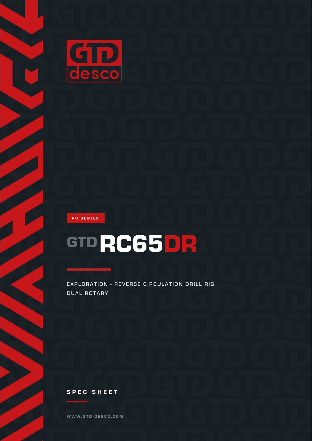 RC65DR spec sheet, first page